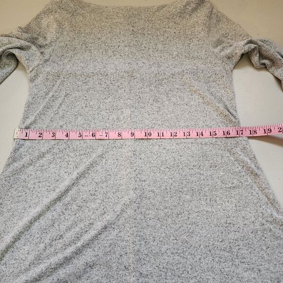 Cupio Sweater Dress Womens Medium Grey Long Sleeve Cowl Neck Comfort Cozy Knit - Picture 7 of 11